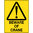 300x225mm - Metal - Beware of Crane