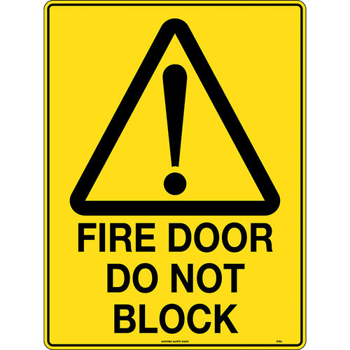 300x225mm - Metal - Fire Door Do Not Block