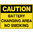 300x225mm - Poly - Caution Battery Charging Area No Smoking