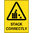 300x225mm - Metal - Caution Stack Correctly