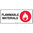 300x140mm - Self Adhesive - Flammable Materials
