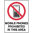 200mm Disc - Self Adhesive - No Mobile Phones Pictogram