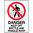 300x225mm - Poly - Danger Keep Off Brittle and Fragile Roof