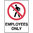 300x225mm - Metal - Employees Only