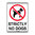 300x225mm - Metal - Strictly No Dogs