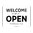 300x225mm - Poly - Welcome we are still open