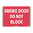 300x225mm - Self Adhesive - Smoke Door Do Not Block