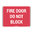 300x225mm - Metal - Fire Door Do Not Block