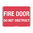 300x225mm - Poly - Fire Door Do Not Obstruct
