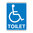 225x150mm - Metal - Disabled Toilet