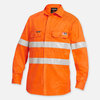 King Gee SHIELDTEC LENZING FR HIVIS SPLICED O/F TAPED SHIRT