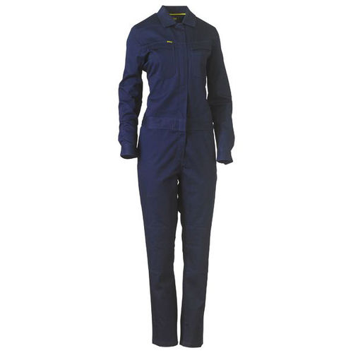 BISLEY WOMENS COTTON DRILL COVERALL WITH REAR ZIP WAIST