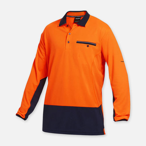 King Gee WC H/FREEZE LIGHWEIGHT L/S DAY POLO,