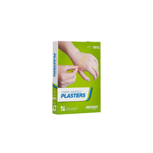 FASTAID (P2) ADHESIVE STRIPS, FABRIC, 72 X 19mm, 50PK