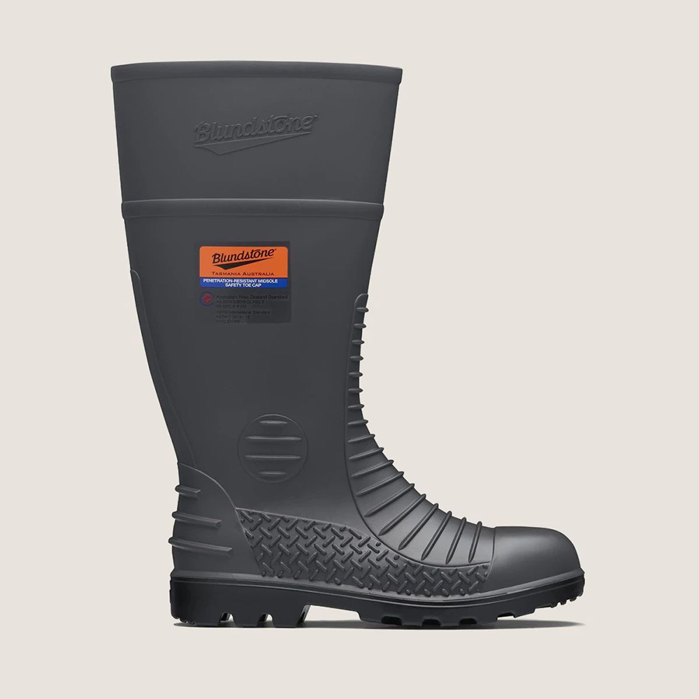 Blundstone 024 GUMBOOT Orange label MINING STEEL M SOLE AWW