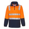 P/MOVER Hi Vis D/N COTT 1/4 ZIP FLEECE A/STATIC,