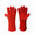 RED WELDER GAUNTLET, 16 Inch, ONE SIZE, PR