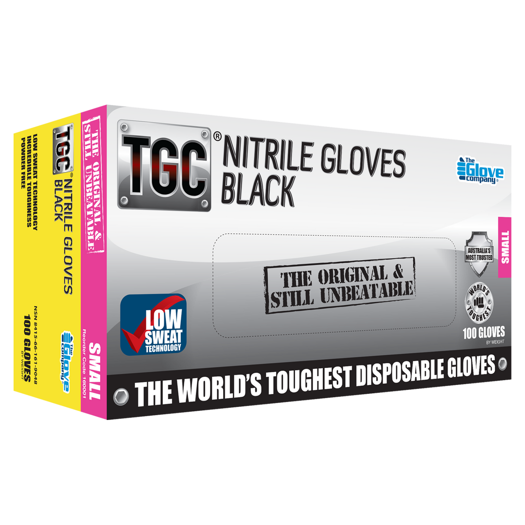 TGC BLACK LIGHTNING NITRILE GOVES