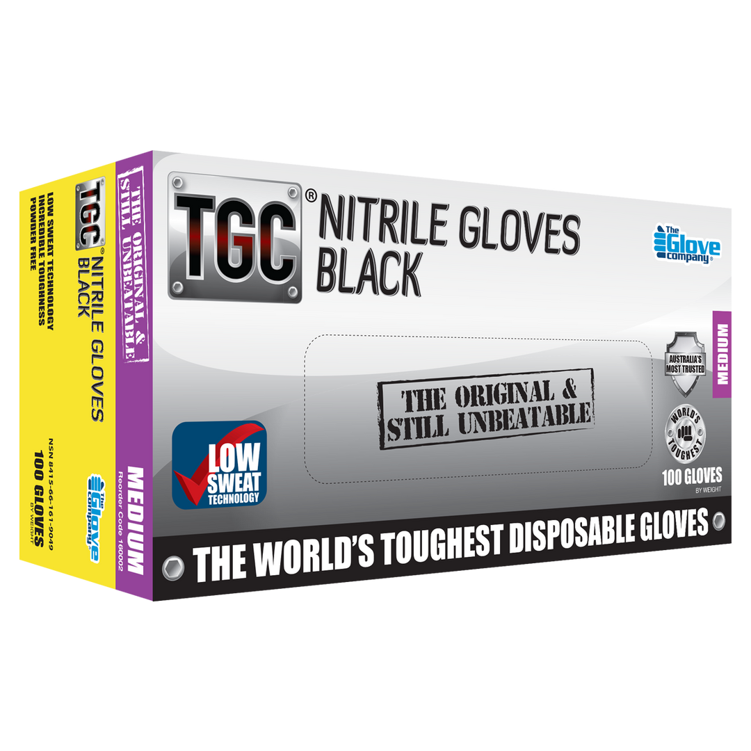 TGC BLACK LIGHTNING NITRILE GOVES