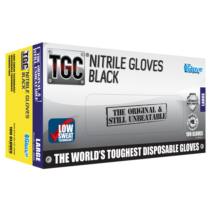 TGC BLACK LIGHTNING NITRILE GOVES