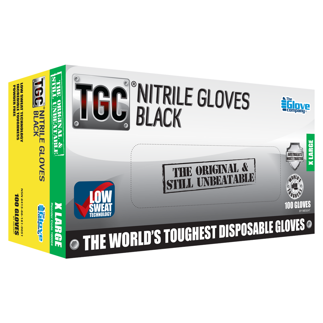 TGC BLACK LIGHTNING NITRILE GOVES