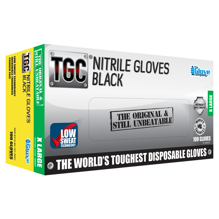 TGC BLACK LIGHTNING NITRILE GOVES