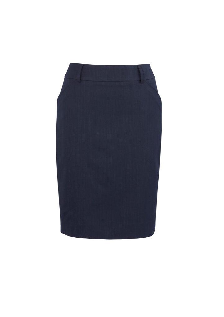 Biz Corporate Womens CS Back Pleats Skirt 20115
