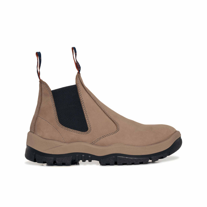 Mongrel #240 Steel Toe Elastic Sided Premium Safety Boot - Stone Nubuck
