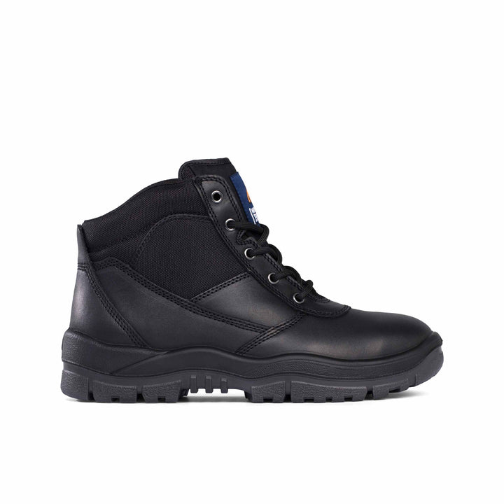 Mongrel #260 Steel Toe Lace Up Safety Boot - Black