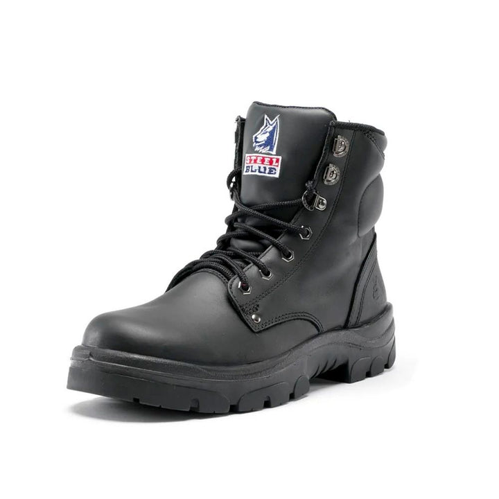 Steel Blue 322102 Argyle Lace Up Nitrile Outsole Steel Toe Safety Boot with Padded Collar