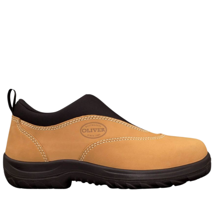 Oliver 34-615 Slip On Steel Toe Sports Shoe - Wheat