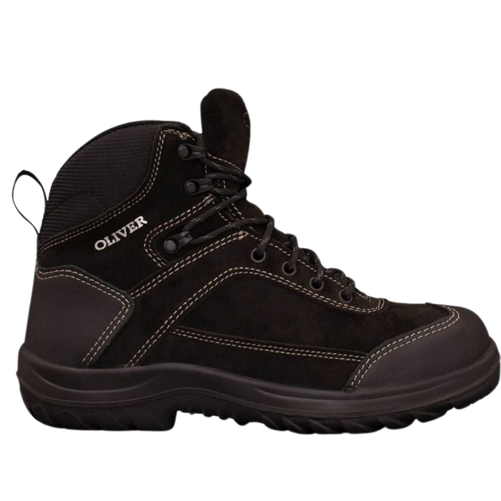 Oliver 34-623 Lace Up Steel Toe Jogger - Black