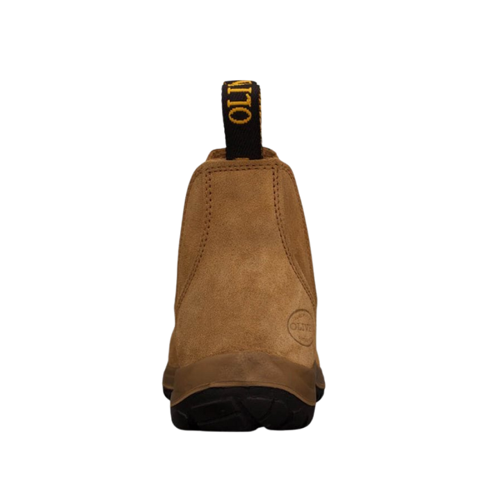 Oliver 34-624 Elastic Sided Steel Toe Boot - Beige
