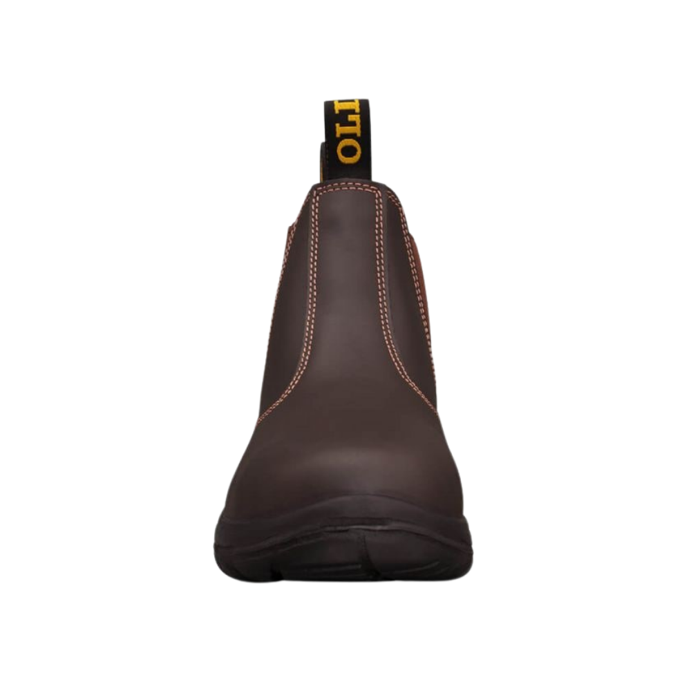 Oliver 34-626 Elastic Sided Steel Toe Boot - Claret