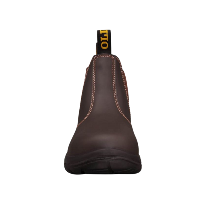 Oliver 34-626 Elastic Sided Steel Toe Boot - Claret
