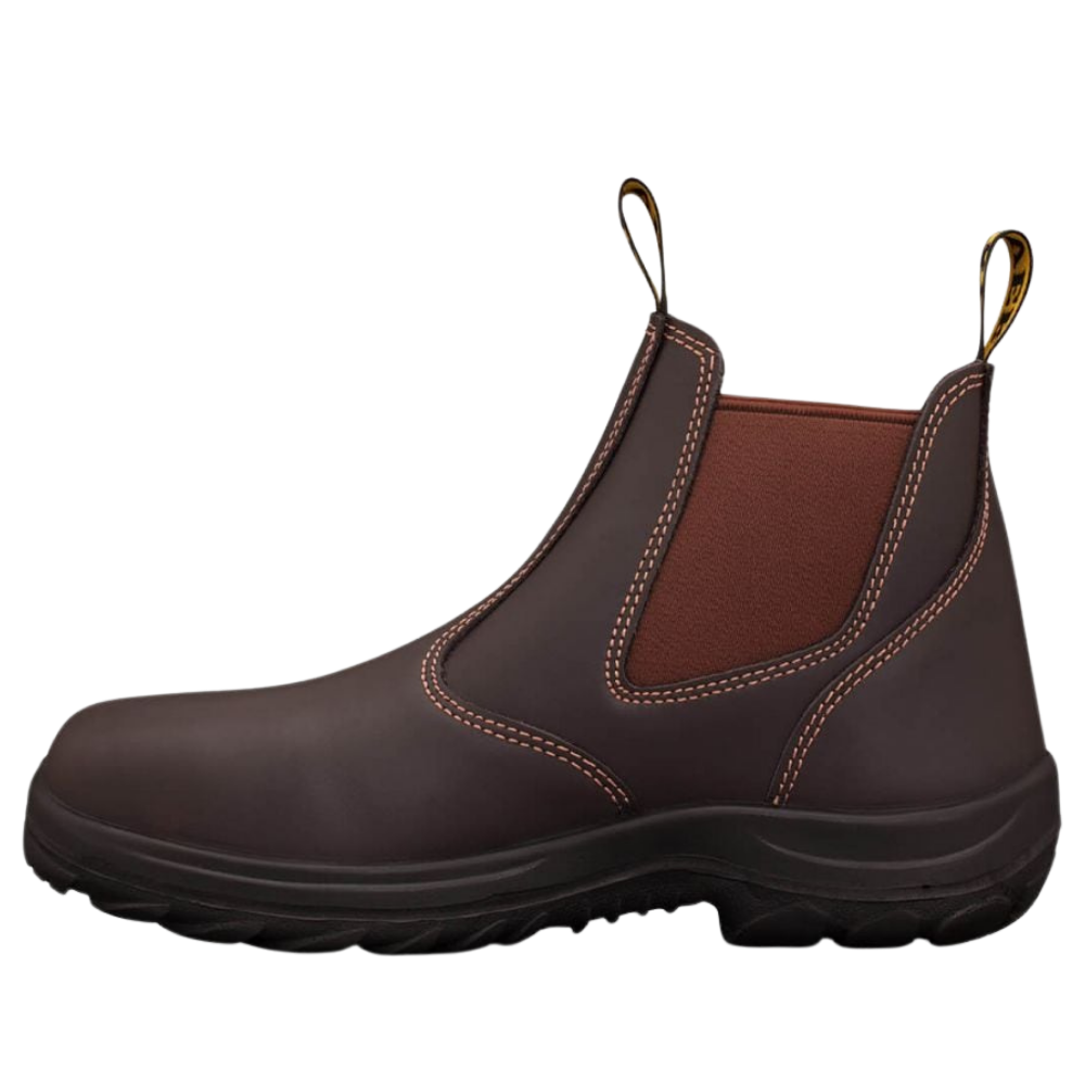 Oliver 34-626 Elastic Sided Steel Toe Boot - Claret