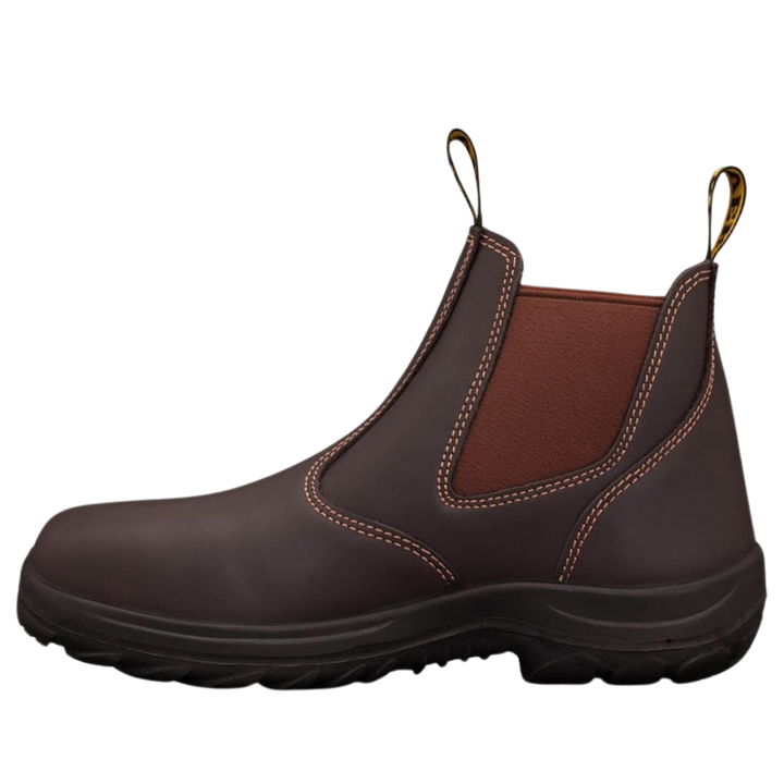 Oliver 34-626 Elastic Sided Steel Toe Boot - Claret