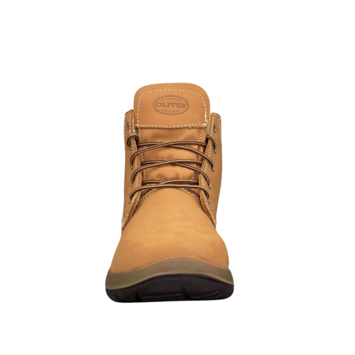 Oliver 34-632 Lace Up Steel Toe Ankle Boot - Wheat