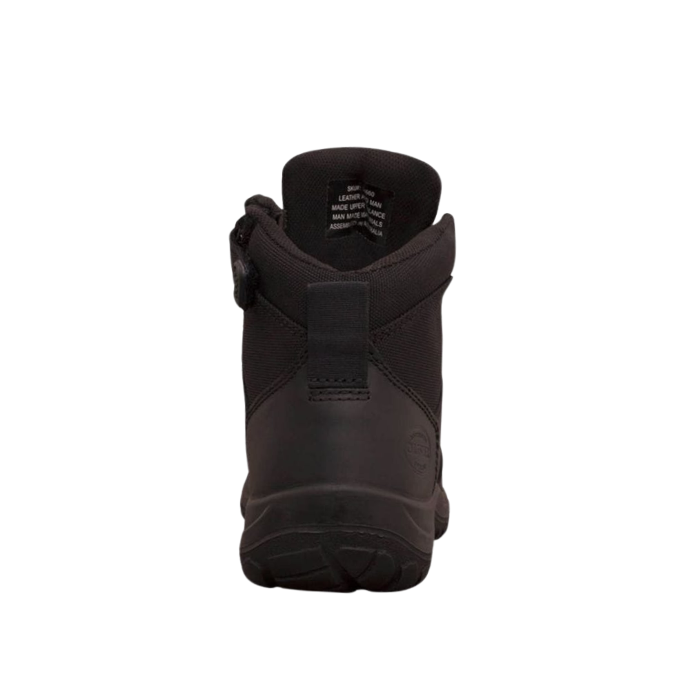 Oliver 34-660 Zip Sided Steel Toe Hiker Boot with Scuff Cap - Black