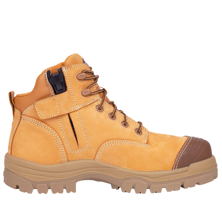 Oliver 45-630Z Zip Sided Composite Toe Safety Boot with Scuff Cap - Wheat