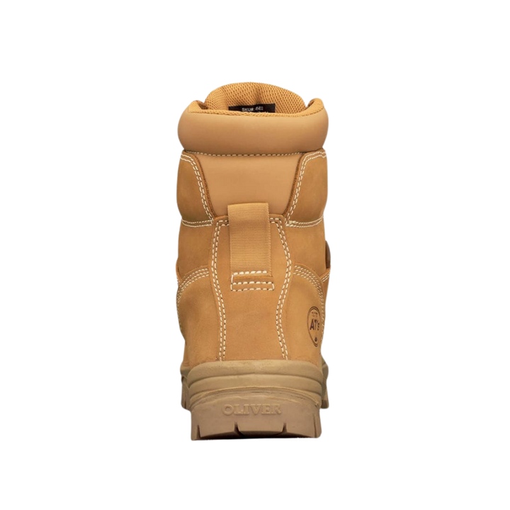 Oliver 45-632 150mm High Leg Lace Up Composite Toe Safety Boot - Wheat