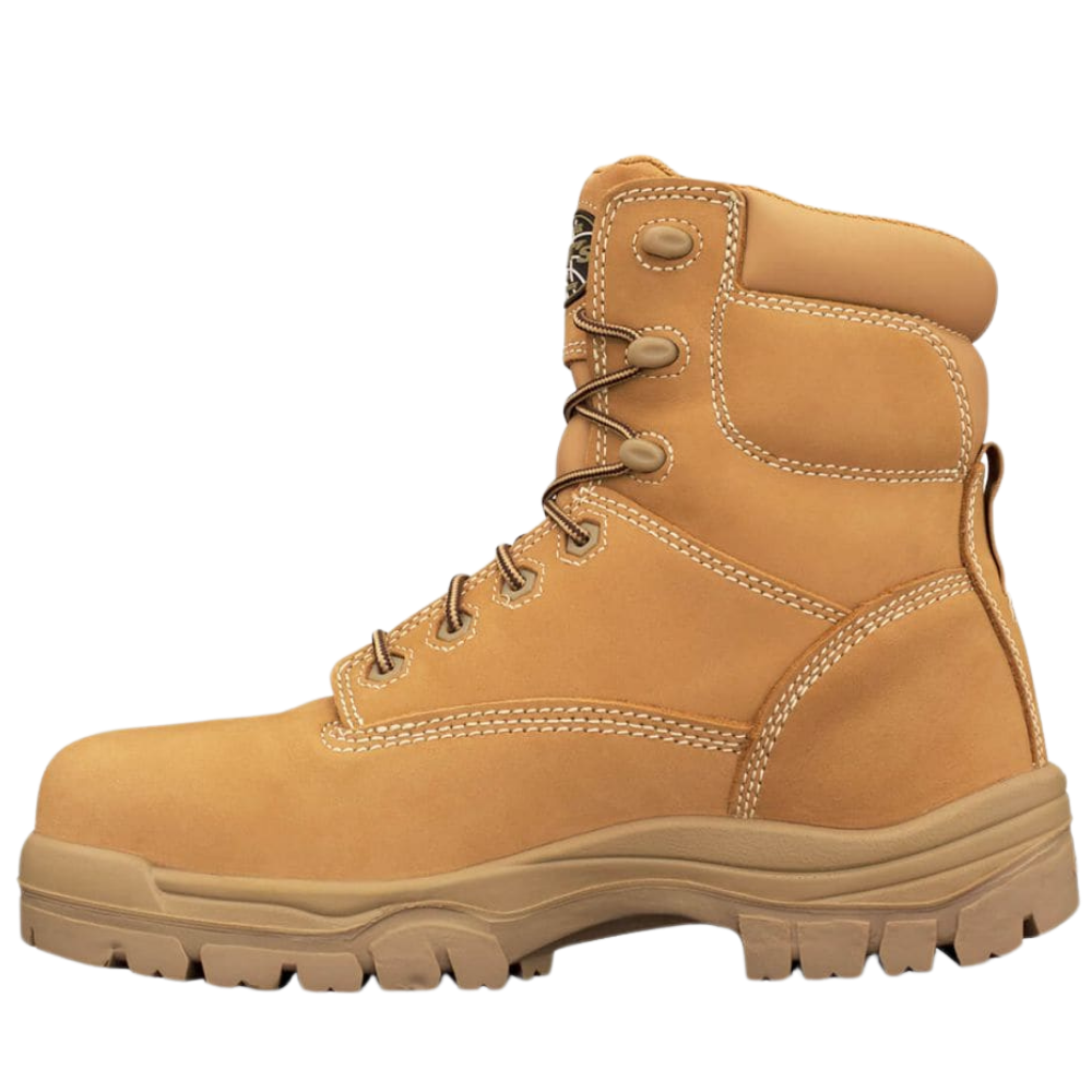 Oliver 45-632 150mm High Leg Lace Up Composite Toe Safety Boot - Wheat