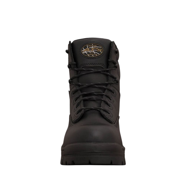 Oliver 45-645 150mm High Leg Lace Up Composite Toe Safety Boot - Black