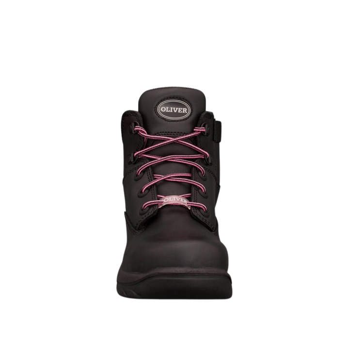 Oliver 49-445Z Women's Zip Sided Steel Toe Safety Boot - Black