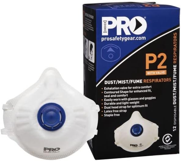 PRO CHOICE DUST MUSK P2 WITH VALVE BOX OF 12 (PC321)