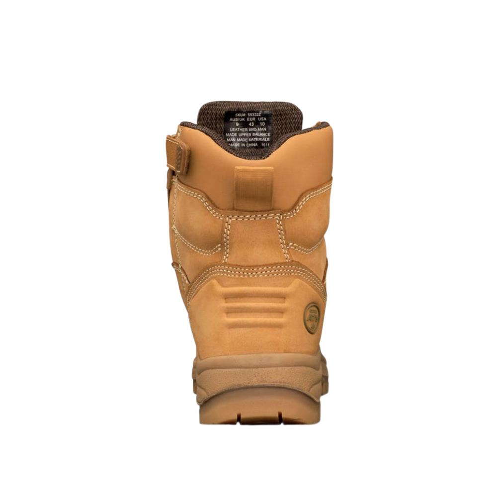 Oliver 55-332 150mm High Leg Lace Up Steel Toe Safety Boot with Scuff Cap - Wheat