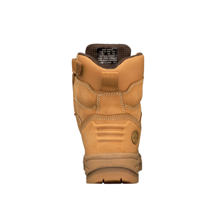 Oliver 55-332 150mm High Leg Lace Up Steel Toe Safety Boot with Scuff Cap - Wheat