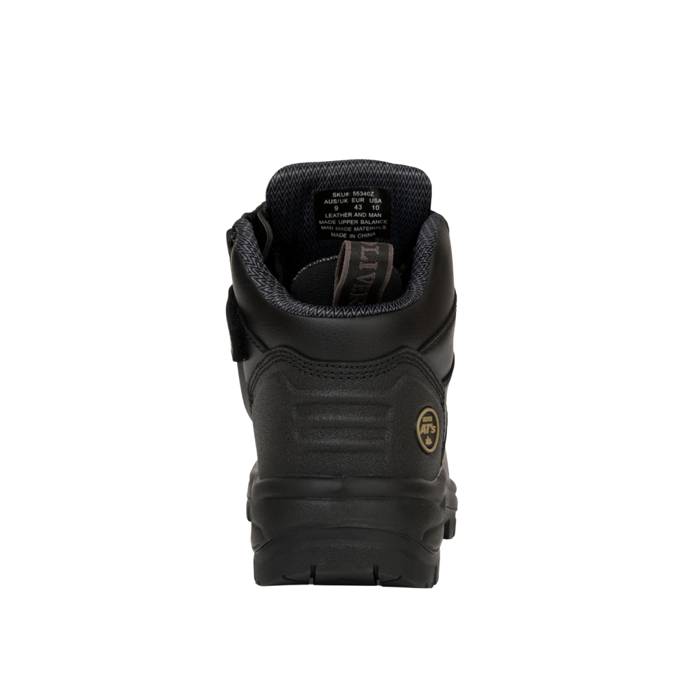 Oliver 55-340Z Zip Sided Steel Toe Safety Boot with Scuff Cap - Black