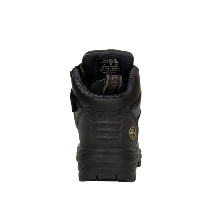 Oliver 55-340Z Zip Sided Steel Toe Safety Boot with Scuff Cap - Black