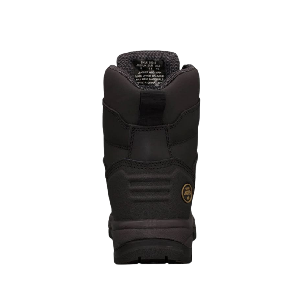 Oliver 55-345 150mm High Leg Lace Up Steel Toe Safety Boot with Scuff Cap - Black
